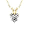 thumbnail image 2 of 6 Carat Heart IGI Certified Lab Grown Diamond Pendant Necklace For Women | FG-VS Solitaire Pendant Necklace 14K Yellow Gold | Quartze Split Bail, 2 of 7