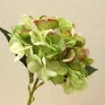thumbnail image 5 of Faux Hydrangeas 1 Pc Fake Flowers Artificial Silk Hydrangea Flower With Stems Bouquets Arrangement for Home Table Centerpieces Wedding Birthday Party Decoration, 14.57 Inch, Green, 5 of 5
