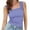 Purple, variant on AGWOLF Women Square Neck Tank Top Wide Straps Crop Tank Tops Flower Jacquard Trim Crop Vest Slim Fitted Sleeveless Cropped Cami Tops