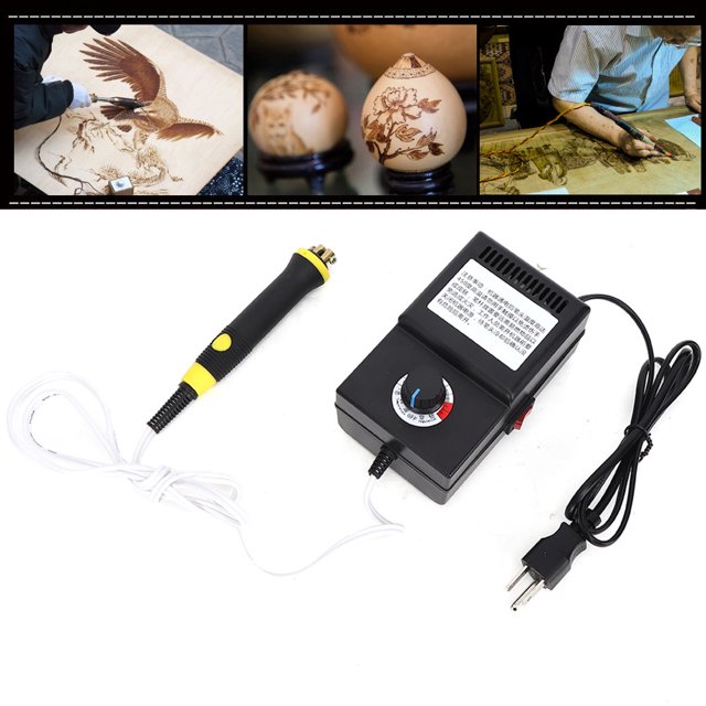 Juego de Herramientas para Manualidades de Leña de 25 W con Bolígrafo y Puntas de Pirograbado Juego de Herramientas para Quemar Cuero de Madera para Dibujar Varias Formas ANGGREK Otros