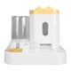 thumbnail image 1 of Pet Food Water Dispenser 2 in 1 Large Capacity Detachable Automatic Cat Waterer Feeder for Dog Puppy Yellow, 1 of 1