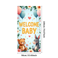 thumbnail image 3 of LUUFILx Welcome Baby Shower Backdrop Cute Baby Room Photography Props Decoration Event Background Banner Party Supplies Gender Reveal, 3 of 9