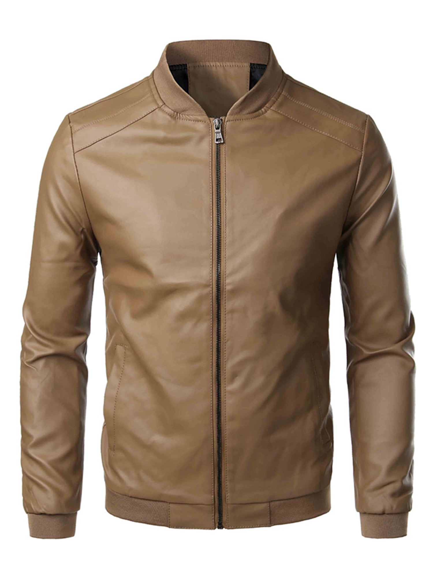 Bomotoo Mens Casual Jacket Bomber Lightweight Outwear Motorcyle Slim