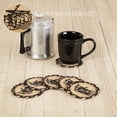 thumbnail image 4 of VHC Brands Sawyer Mill Charcoal 100% Jute Braided Coaster Set 6 pcs, Plow, 4 of 7