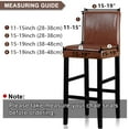 thumbnail image 3 of Stretch Bar Stool Cover Counter Height Side Pub Chair Slipcover for Dining Room Cafe Counter Stool Slipcover Removable Furniture Chair Seat Cover Jacquard Fabric with Elastic Bottom, 1Pc, 3 of 6