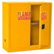 Sandusky Counter-Height 30-Gal. Flammable Safety Cabinet with Padlock, Yellow