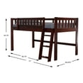 thumbnail image 4 of OS Home & Office Model 82804-1 Merlot Twin Low Loft Bed, 4 of 5
