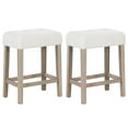 thumbnail image 1 of Costway Counter Height Bar Stools Set of 2 with Rubber Wood Legs Footrest Modern for Home, 1 of 9