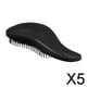 thumbnail image 1 of 5 cepillos para el cabello Soledad peine para desenredar negro 5 piezas, 1 of 7