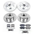 thumbnail image 3 of PowerStop Front and Rear Z23 Evolution Sport Carbon-Fiber Ceramic Brake Pad and Drilled & Slotted Rotor Kit Fits: LEXUS TOYOTA Select Models K2776, 3 of 10