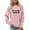 Pink, variant on Frenchie Mom Sweatshirts for Women Long Sleeve Crewneck Graphic Sweatshirt for French Bulldog Lover Pullover Tops