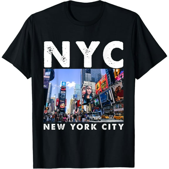 NYC Tshirt Skylines New York City That Never Sleeps Gift Tee T-ShirtMen and women, Black T-shirt, size: Extra large