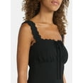 thumbnail image 3 of No Boundaries Sleeveless Midi Dress with Keyhole and Tie, Women's, 3 of 4