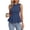 Grey Blue, variant on Womens Summer Tops Business Casual Outfits Crew Neck Sleeveless Shirts Slim Fit Peplum Tank Top