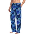 thumbnail image 6 of Yiaed Glowing Jellyfish Pattern Print Men's Lounge Pants, Loose PJ Bottoms, Long Pajama Pants for Men-Small, 6 of 6