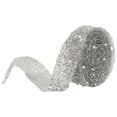 thumbnail image 2 of 1 Yard Delicate Shiny Crystal Sequins Beaded Crystal Ribbon Trim DIY Crafts (Silver), 2 of 7
