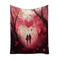 thumbnail image 2 of Tarmeek Valentine's Day Flannel Throw Blanket 28x40 Inch, Super Soft and Cozy Gift for Him/Her, Creates Romantic Ambiance on Bed and Sofa, Valentines Day Decorations, 2 of 7