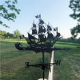 thumbnail image 2 of Transemion Stainless Steel Weather Vane Retro Farm Scene Garden Stake Weathervane Professional Measuring Tools  No.1, 2 of 6