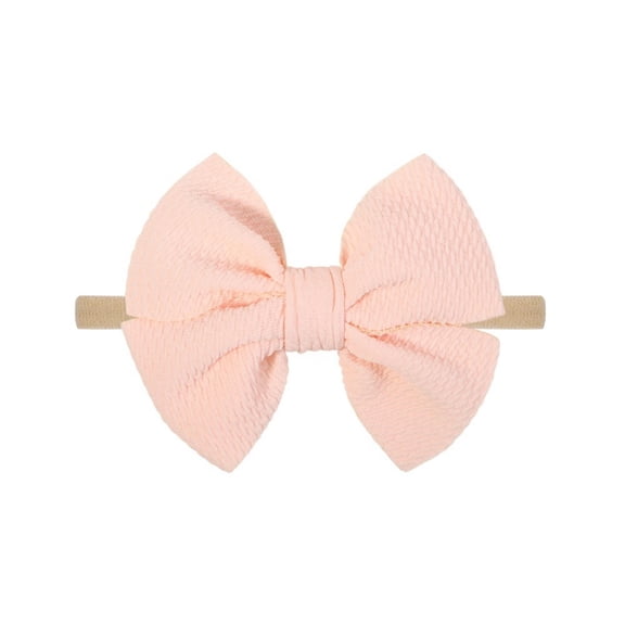 Elegant Bow Hair Headband for Women and Girls Soft Nylon Elastic Daily Wear Gentle Festival Decoration Accessory