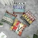 thumbnail image 3 of Paquete de 4 fundas de almohada decorativas Love Life, cuadradas, de algodón y lino, de 45 x 45 cm., 3 of 5