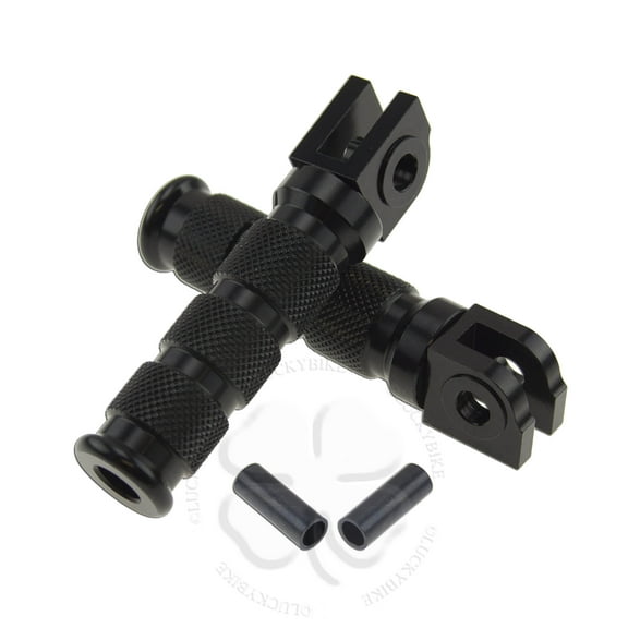 Black Round Front Foot Pegs Honda CBR 600 RR Rider Main Step Footrest Bar
