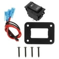 thumbnail image 1 of KAKOWELY Momentary Rocker Switch for Rv 4-pin Reversing Polarity Switch Reverse Rocker Switch Rv Jack Switch Power Stabilizer Switch for Rv 20A 12V,1.97X"X1.77"X0.79", 1 of 5
