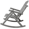 thumbnail image 6 of Tcbosik Wooden Rocking Chair, Outdoor Rocker with High Back, Accent Lounge Chair for Patio, Garden, Porch, Backyard, Light Gray, 6 of 11