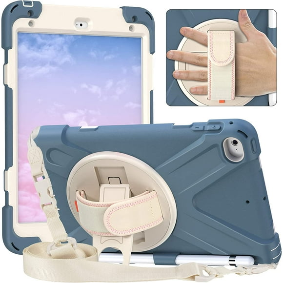 Corsair Case for iPad Mini 5/4, Heavy Duty Rugged Protective, 3 in 1 Shockproof Bumper with 360° Kickstand/Hand