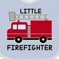 thumbnail image 4 of Inktastic Red Fire Little Firefighter Boys or Girls Baby Bib, 4 of 4