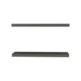 thumbnail image 4 of 31.5" Floating Shelves Set of 2, Wooden Wall Mounted Shelves, Modern Home Storage Decorative Floating Shelves for Living Room, Bedroom, Entryway, Matt Grey, 4 of 7