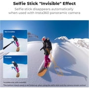 K&F CONCEPT 47.2 Camera Invisible Selfie Stick, Extension Long Pole Compatible with Insta360 X5/X4/X3 GoPro Hero 13/12/11 DJI OSMO Pocket 3 accessories, 1/4 Extended with GoPro Adapter