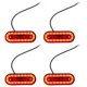 thumbnail image 1 of Luz de marcador lateral para aletas Unique Bargains LED roja, alojamiento de luz de repetición lateral para camiones, reemplazo de lámpara de señal de giro, material de PC, 4 pcs, 1 of 7