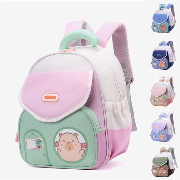 ibiyuan School Backpacks Classic Cartoon Print Stylish Lightweight School Bag for Ages 3rd 4th 5th 6th, Primary School, Travel, Outings