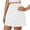 White, variant on Kaemgyyd Women's Active Performance Skort with Pockets Lightweight High Waist Skirt with Shorts for Running Tennis Golf Sports