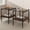 Black & Brown, variant on Merronix End Table Set of 3, Rectangle Tempered Glass Side Table with Storage Shelf for Living Room, Bedroom, Bedside, Transparent & White