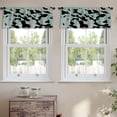 thumbnail image 2 of LALILO Kitchen Curtain Valance Camo Fashion Marble Natural Rod Pocket Window Curtain 52"x 18" Set of 2, 2 of 5