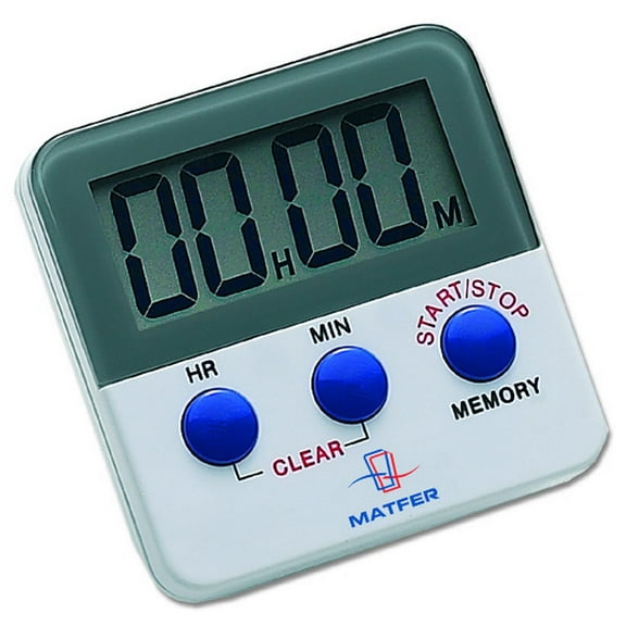 Matfer Bourgeat 20 Hour Digital Timer Magnet Back and Clip