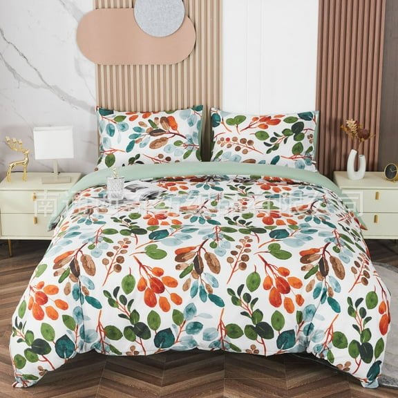 Colorful Bushes Duvet Cover Set King Double Full Twin Single Size Bed Linen Set
