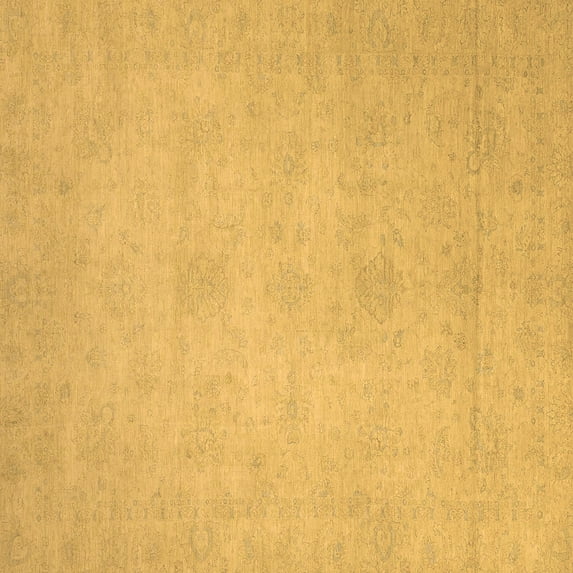 Ahgly Company Indoor Square Abstract Brown Modern Area Rugs, 6' Square