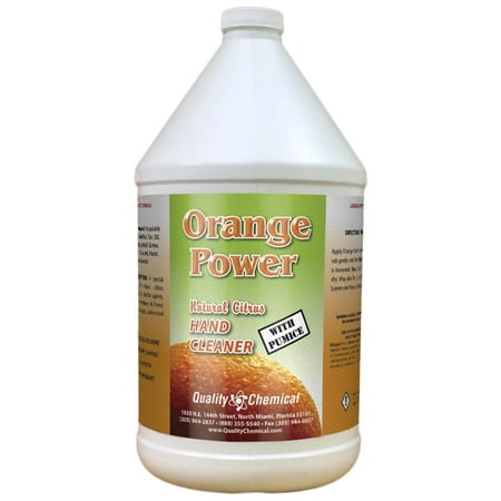 Orange Power Hand Cleaner with Pumice (INCLUDES HAND PUMP) - 1 gallon (128