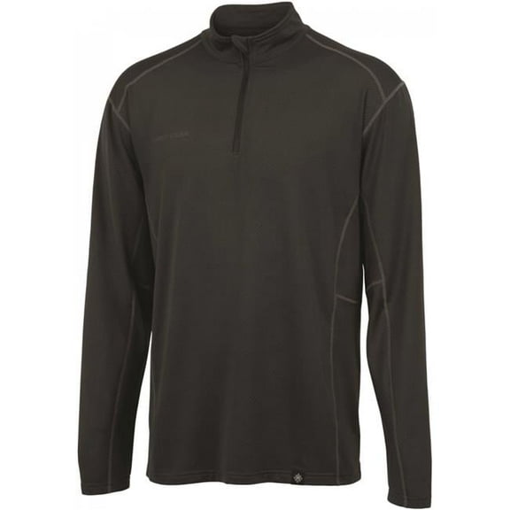 FirstGear Midweight Mens Base Layer Long Sleeve Top Dark Gray 3XL