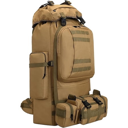 100L Camping Hiking Backpack,Molle military Tactical rucksack backpack,Waterproof Lightweight Hiking Backpack