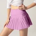 thumbnail image 3 of FNFYFH Pleated Mini Skirts for Women Summer Casual Boho Flowy Skirt Built in Shorts 2025 Fashion Trendy Skorts (Women's Small), 3 of 6