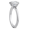 thumbnail image 2 of Eloya Jewel 1.6 Ct Round Cut Engagement Ring with Bezel Setting - 14K White Gold Plated - Solitaire Moissanite Wedding Rings - Moissanite - Ideal for Proposaland Anniversary, 2 of 3