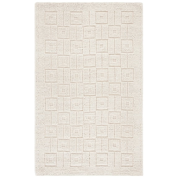 SAFAVIEH Natura Leslie Geometric Area Rug, Ivory, 6' x 9'