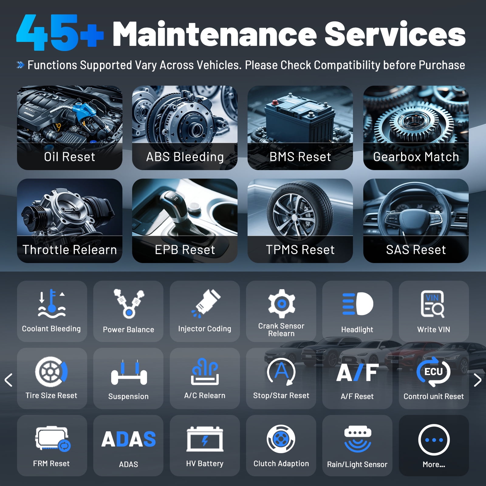 XTOOL D9S Pro Car OBD2 Scanner Bluetooth, Bi Directional Scan Tool, Full System Diagnostic Tool with KC501 M822 Key Pr0gramming Tool, 45 Services