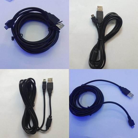 US 2-4Pc 10FT Wireless Controller USB Charging Cable for Sony PlayStation 3 PS3