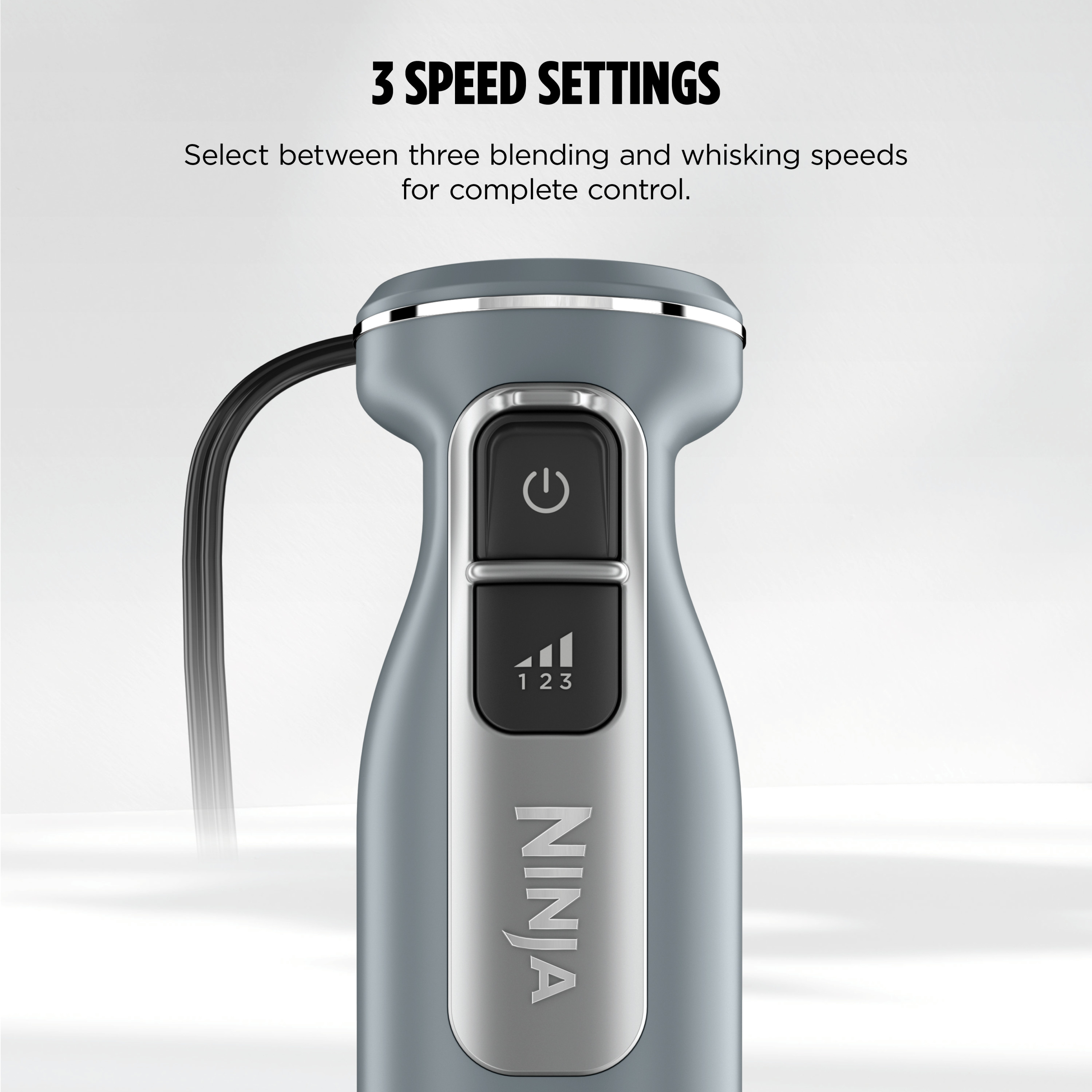 Ninja Power Duo Immersion Mixer, 3-Speed, Gray photo 7