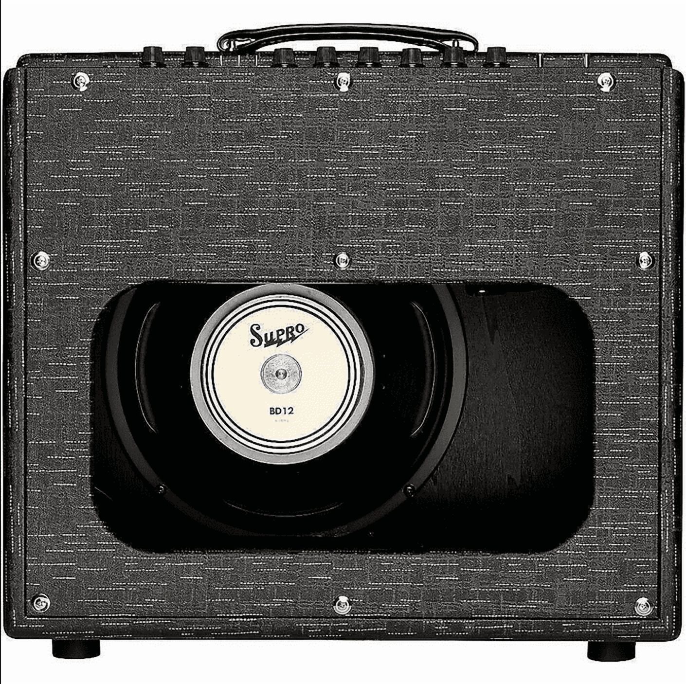 Supro Royale 1932r 1x12 Guitar Tube Combo Amp Black Scandia