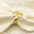 thumbnail image 6 of SPRING PARK Napkin Rings, Gold Leaf Napkin Holders Rings, Napkin Buckles for Wedding, Thanksgiving, Christmas, Holidays, Dining Table Decor, 6 of 7